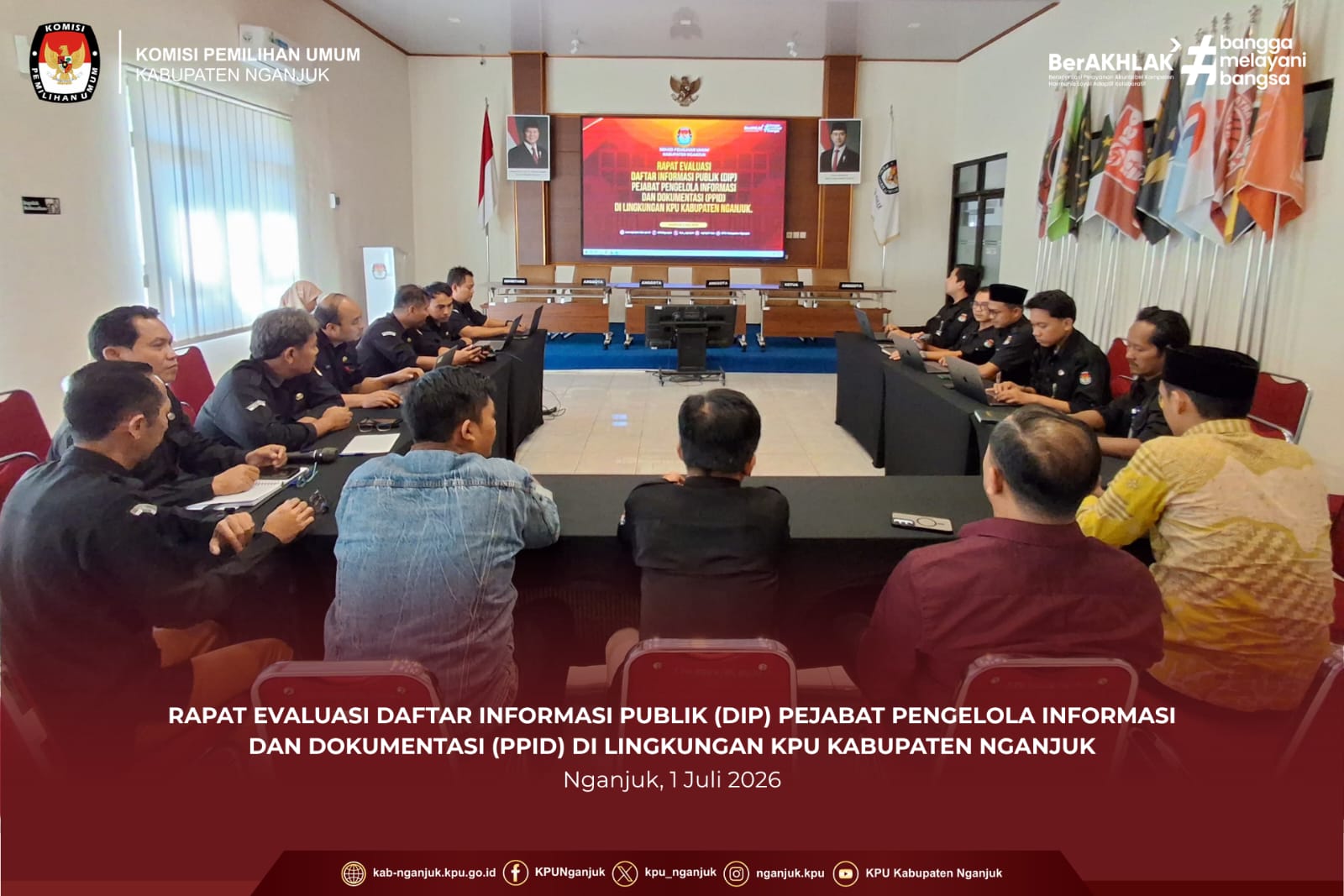 Evaluasi Daftar Informasi Publik (DIP) PPID di Lingkungan KPU Kabupaten Nganjuk